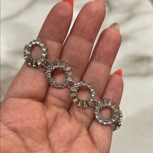 INC International Concepts Silver Bracelet with Intricate Circular Design